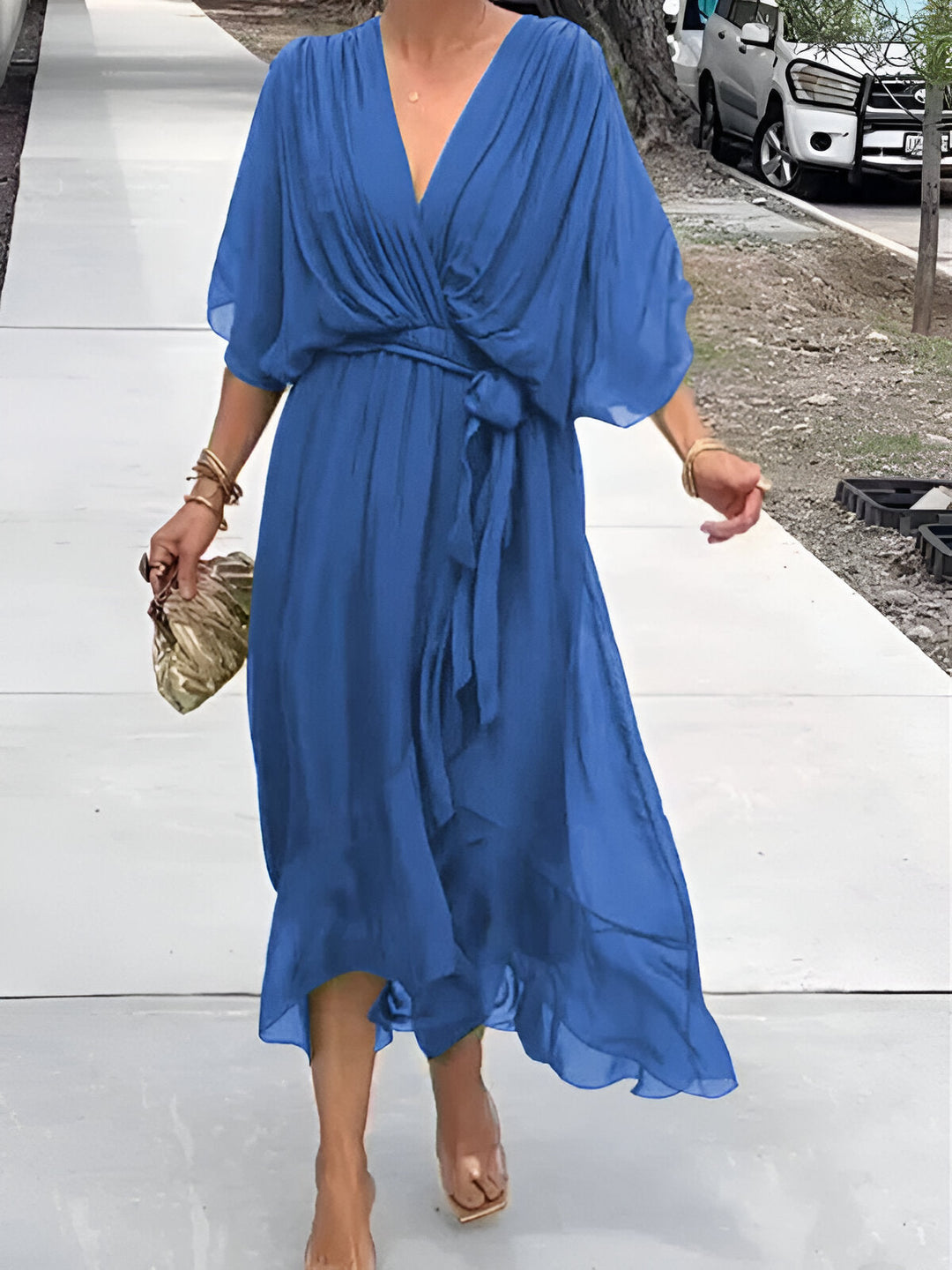 Aimee – Vestido Elegante com Decote em V