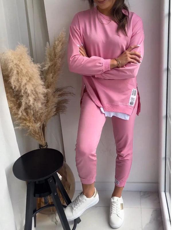 Faye - Conjunto de Conforto Elegante: Top e Calças