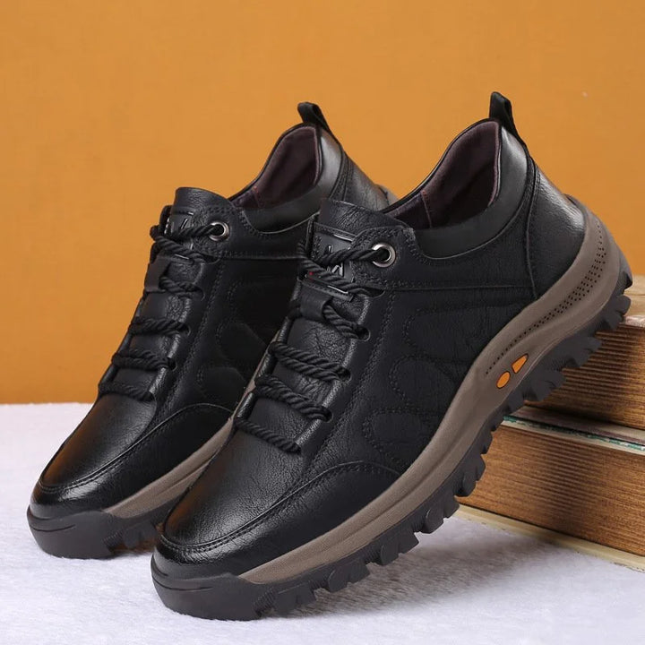 Matt - Sapatos masculinos casuais de couro costurados à mão