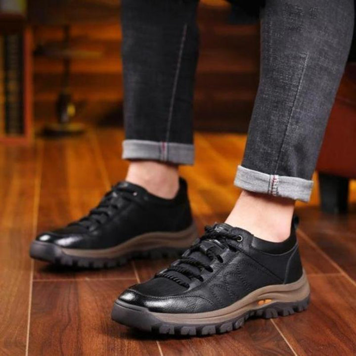 Matt - Sapatos masculinos casuais de couro costurados à mão