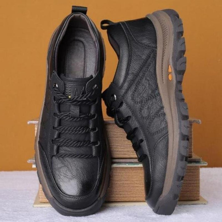 Matt - Sapatos masculinos casuais de couro costurados à mão