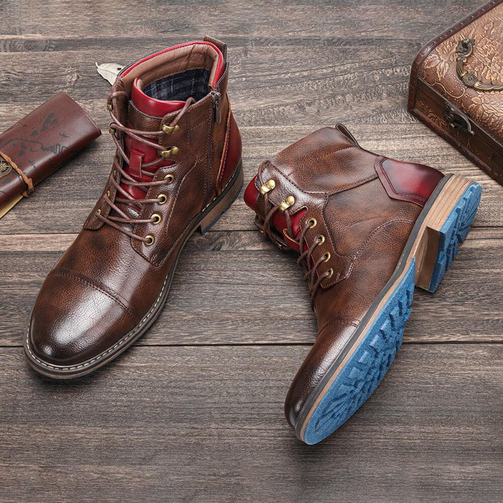 Leo - Botas Oxford de couro premium feitas à mão