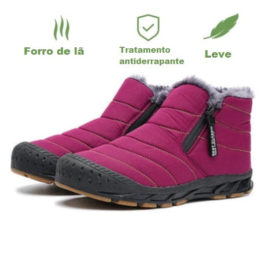 Jalo Pro - Botas de neve antiderrapantes e impermeáveis com forro em pele sintética