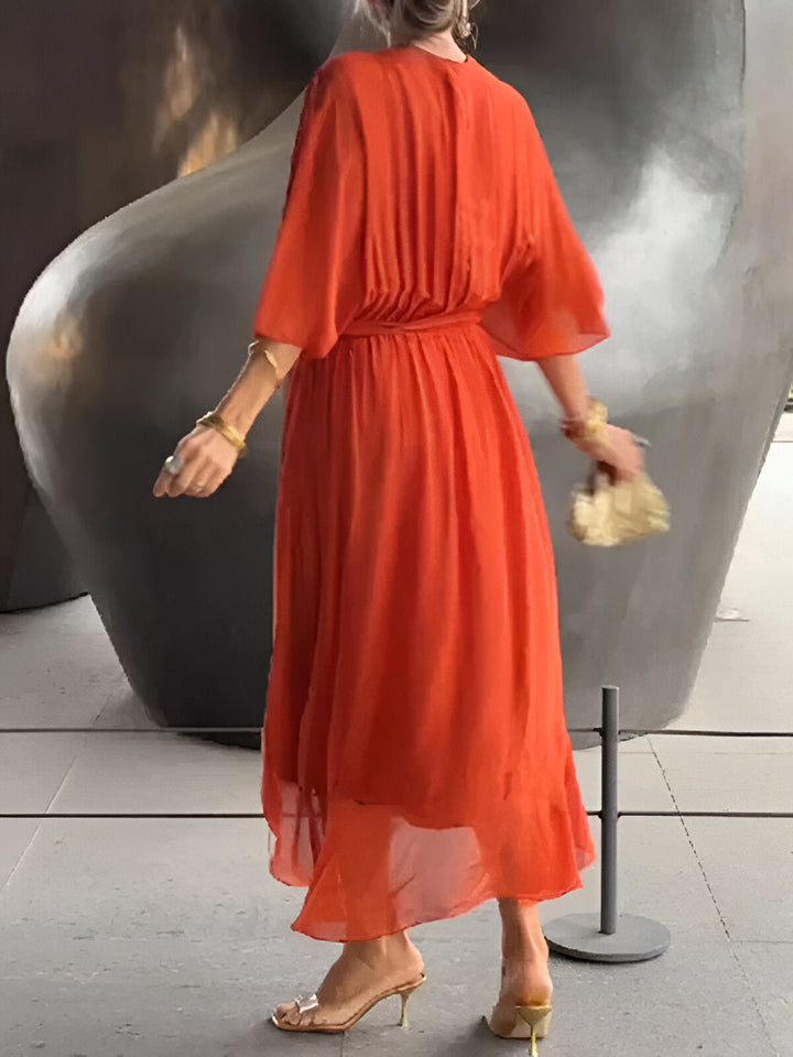 Aimee – Vestido Elegante com Decote em V