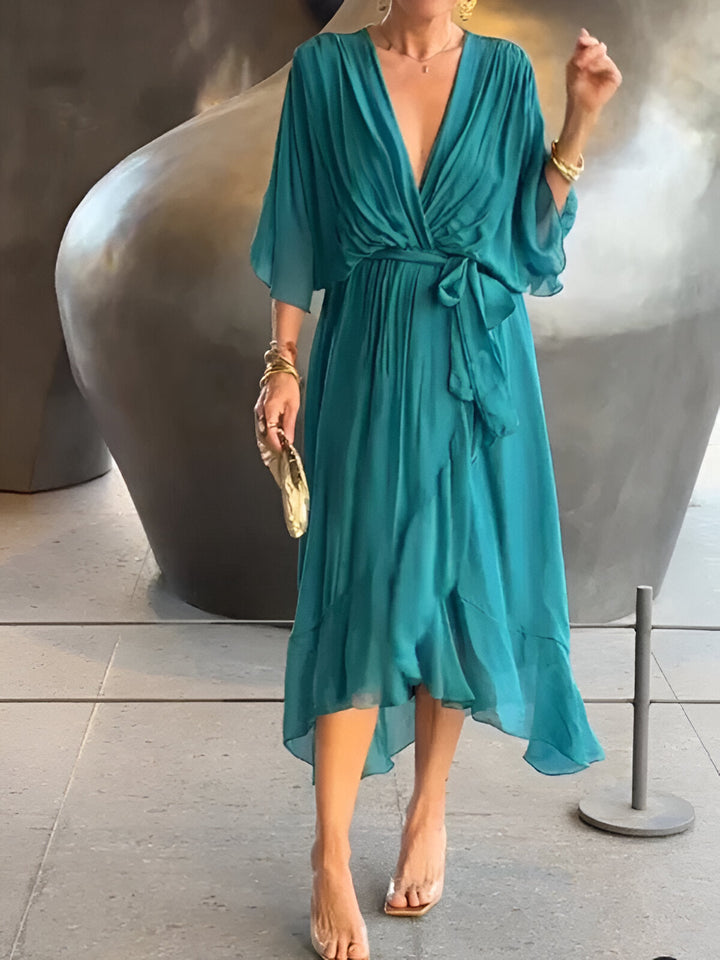 Aimee – Vestido Elegante com Decote em V