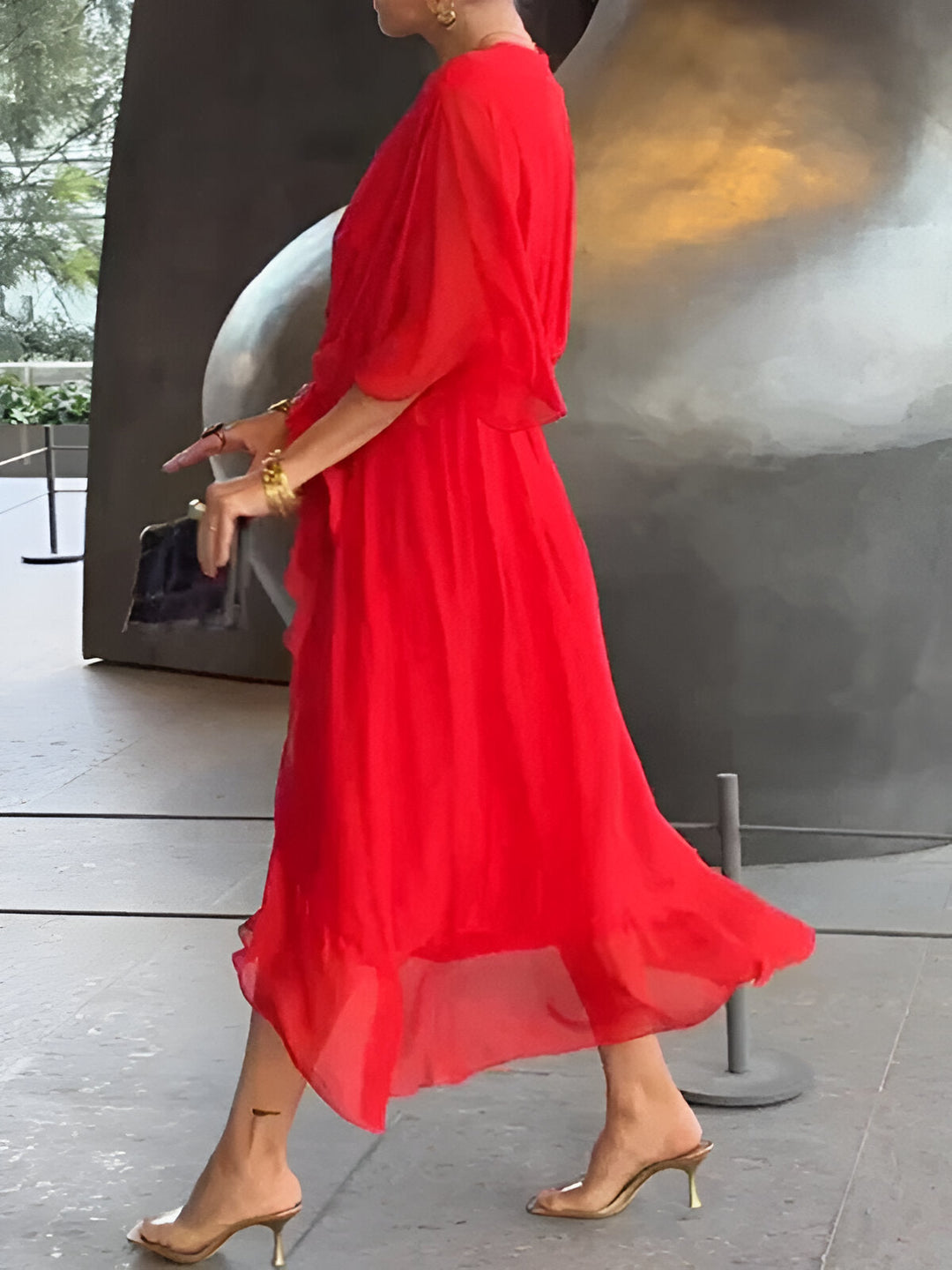Aimee – Vestido Elegante com Decote em V