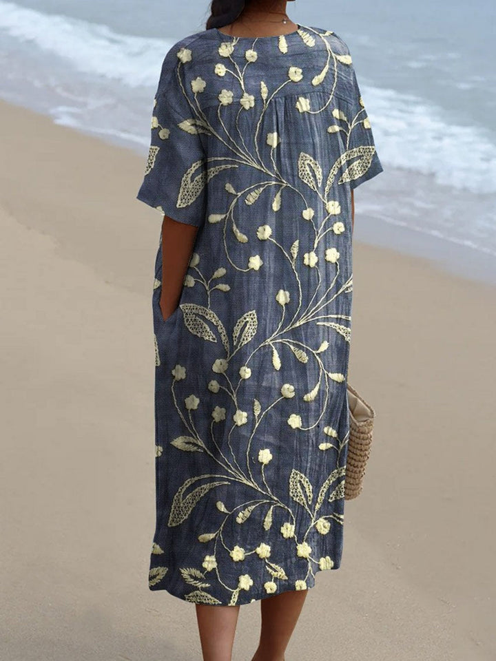 Lieke | Vestido Vintage de Flores – Edição Limitada