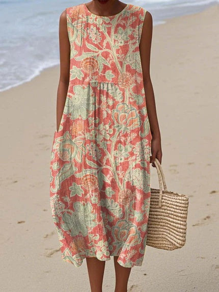 Grace - Vestido Vintage com Estampa Floral